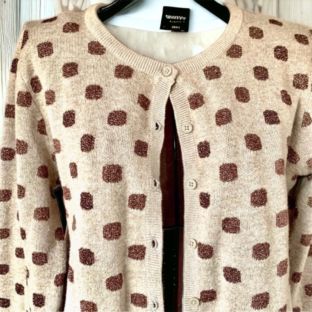 Old Navy S/P Swiss Dot Cardigan Sweater - Picture 3 of 8